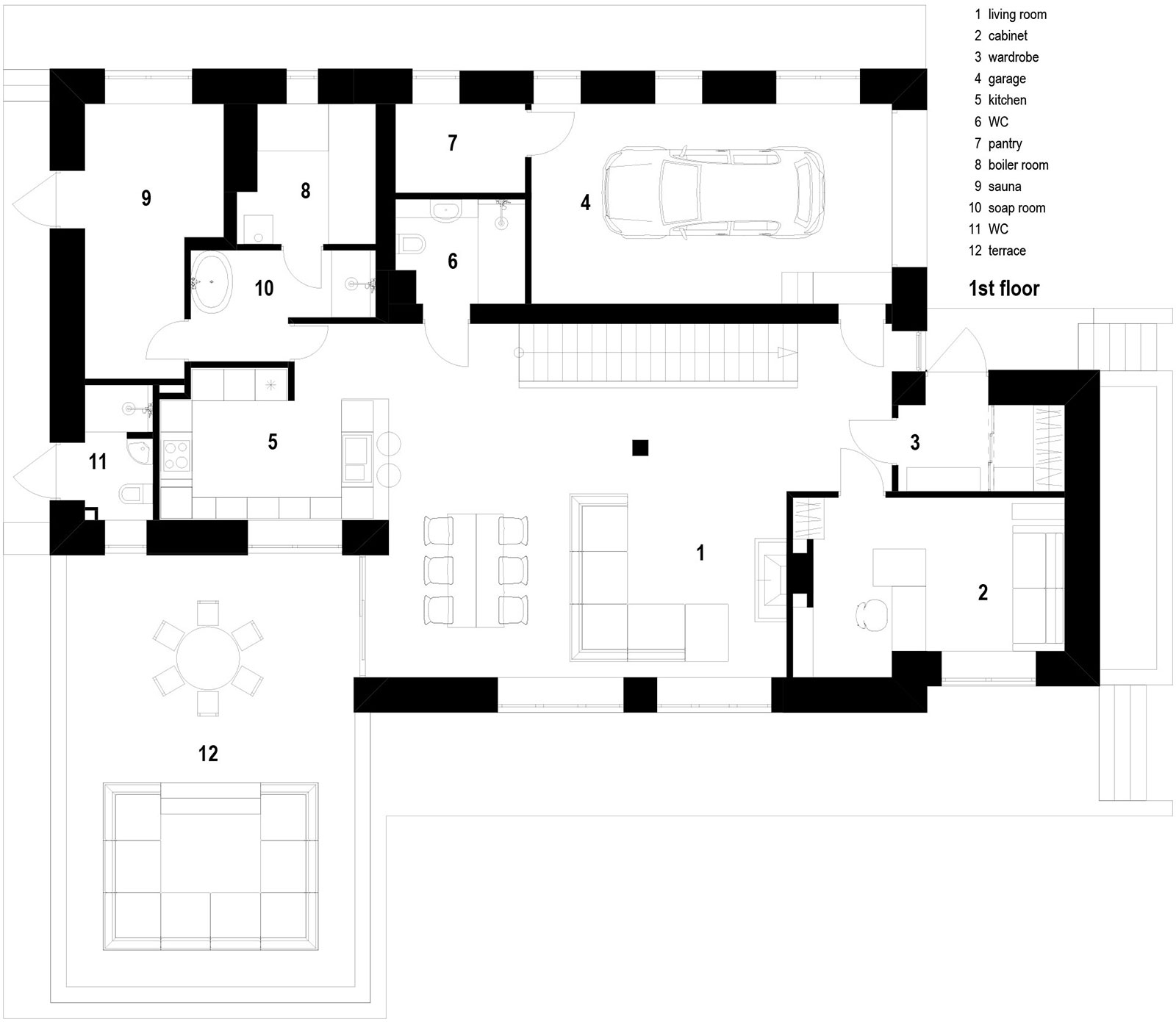 Forest House Plan 1st Floor ASB sk