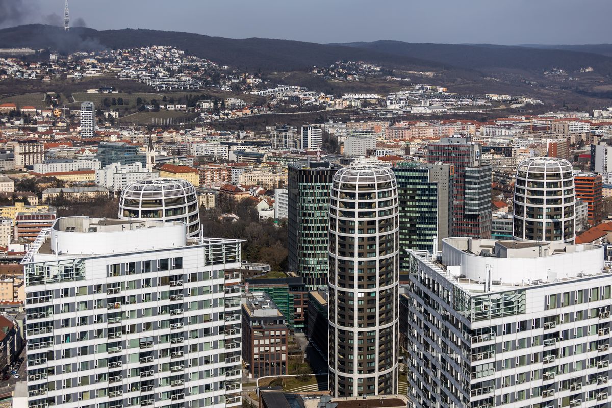 Výhľad na bratislavský Sky Park.