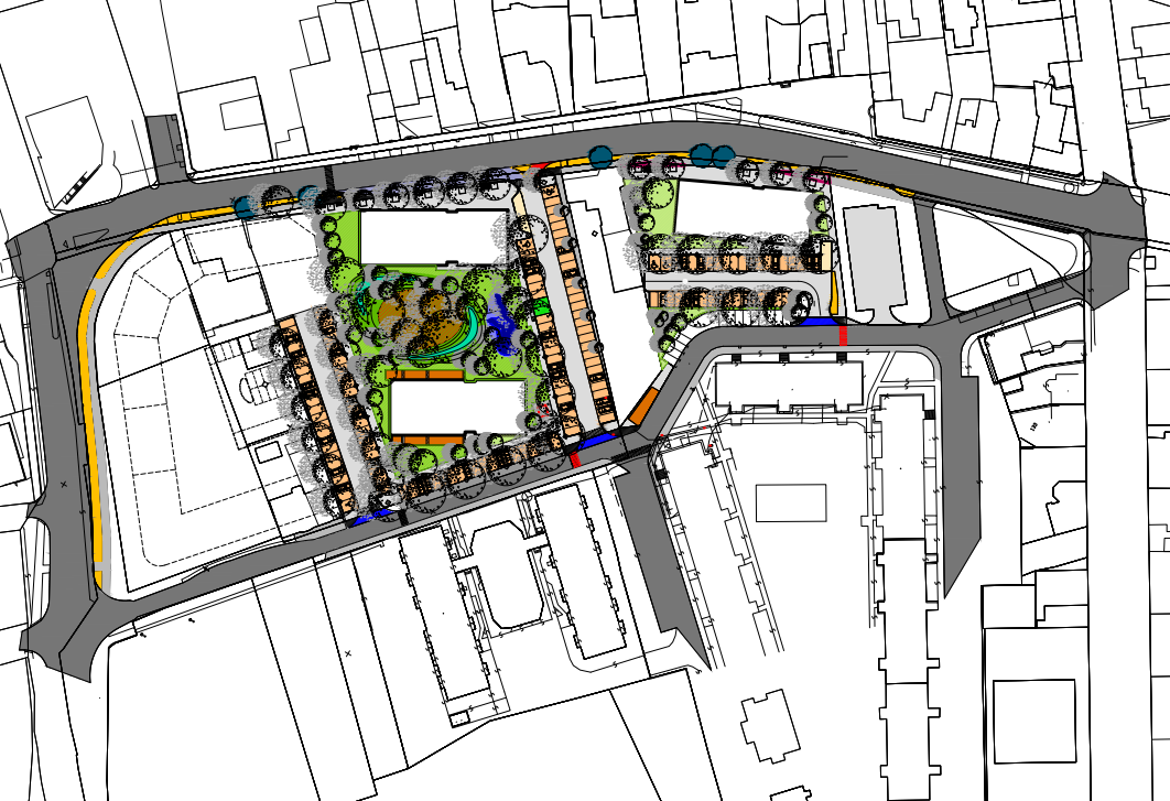 Vizualizácia projektu Green City v Leviciach