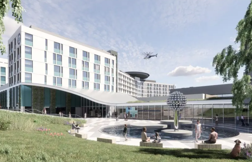Vizualizácia novej fakultnej nemocnice v Banskej Bystrici