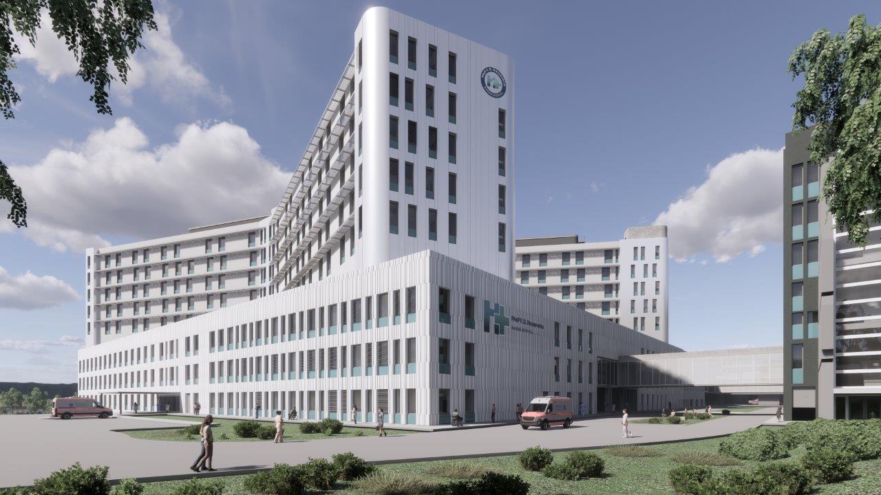 Vizualizácia novej nemocnice v Banskej Bystrici