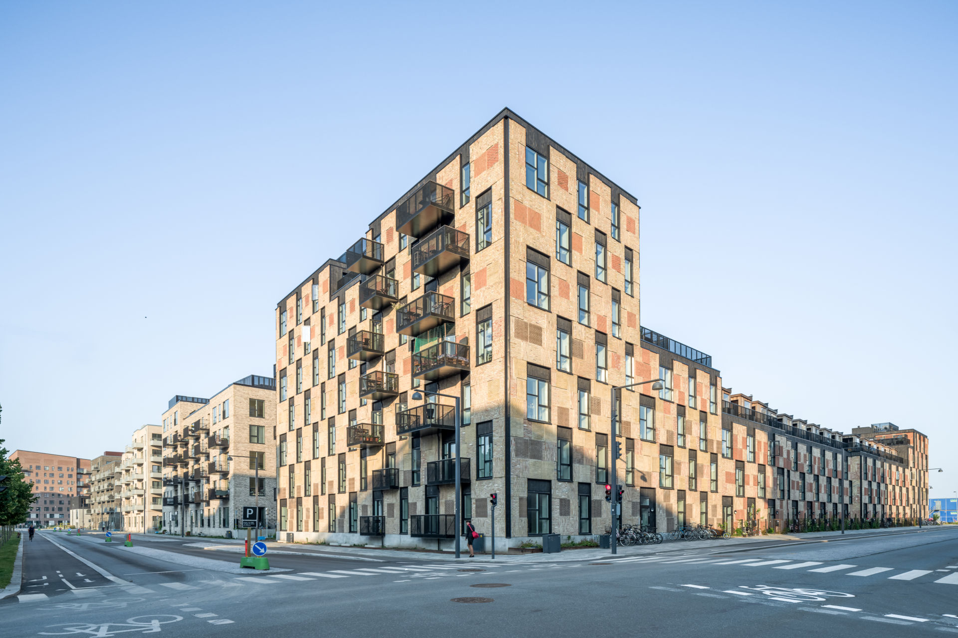 Bytový komplex Resource Rows sa nachádza v rozvíjajúcej sa oblasti Ørestad Syd na okraji Kodane.