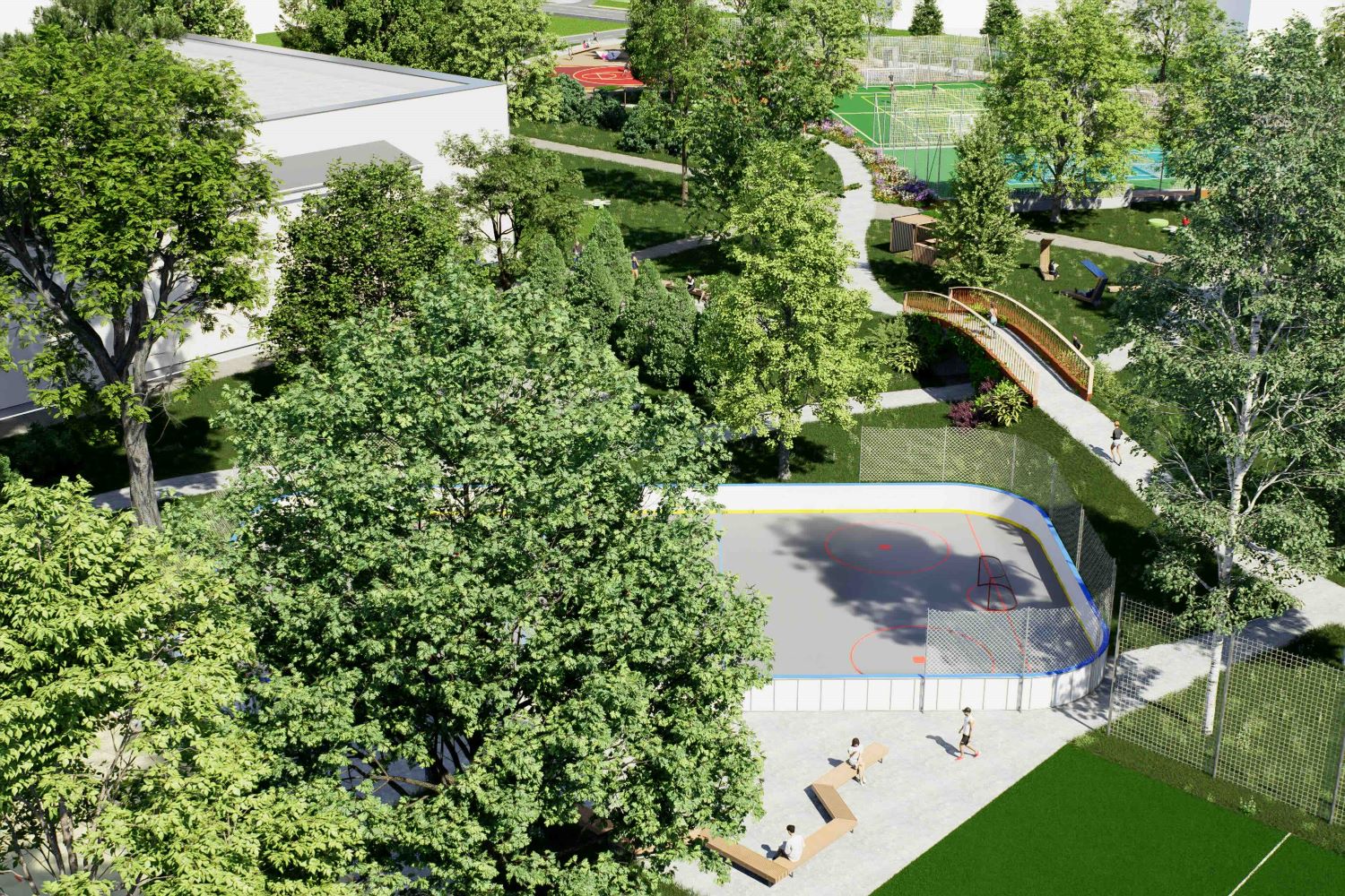 Návrh športového areálu STVU v Trnave - 11500 m2 má patriť zeleni.