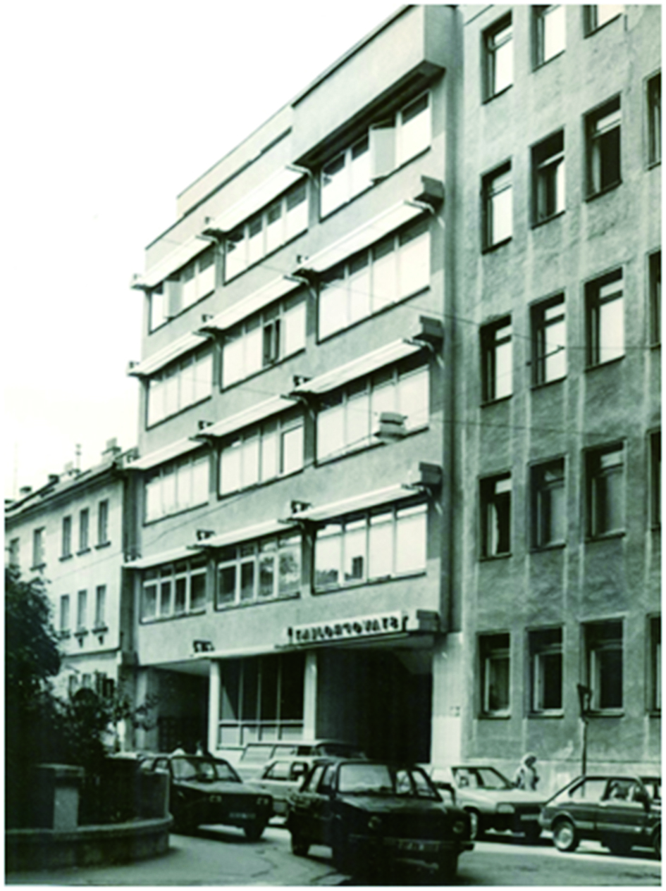 Prístavba STP Bratislava, 1985. Autori: Ivan Gürtler, Juraj Talaš, STP Bratislava