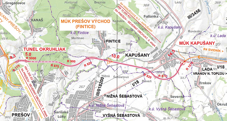 Obr. 1 Prehľadná situácia stavby