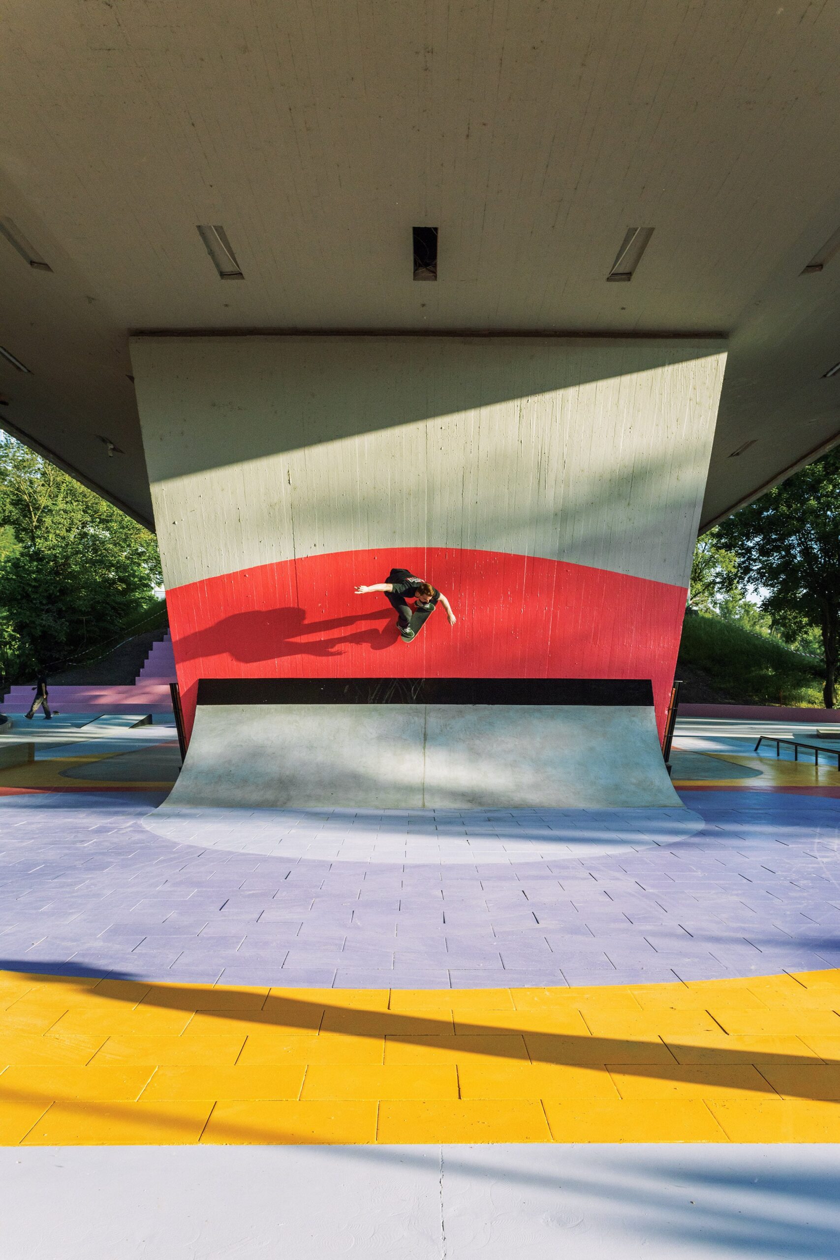 Skatepark s plochou 1 350 m2 sa zaraďuje medzi najväčšie na Slovensku. 