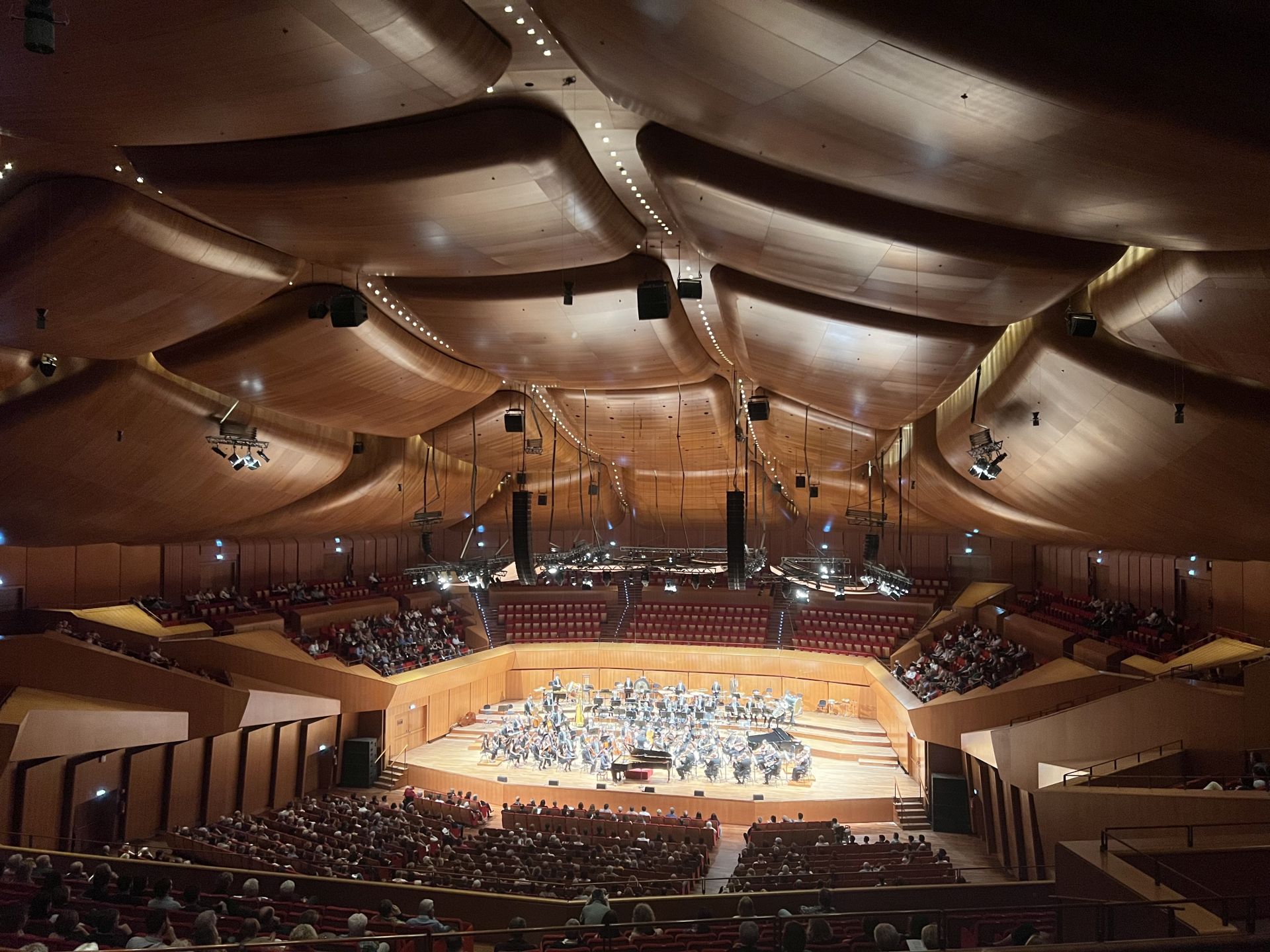 Auditorium Parco della Musica, najväčšia koncertná sála Santa Cecilia, R. Piano, 2002