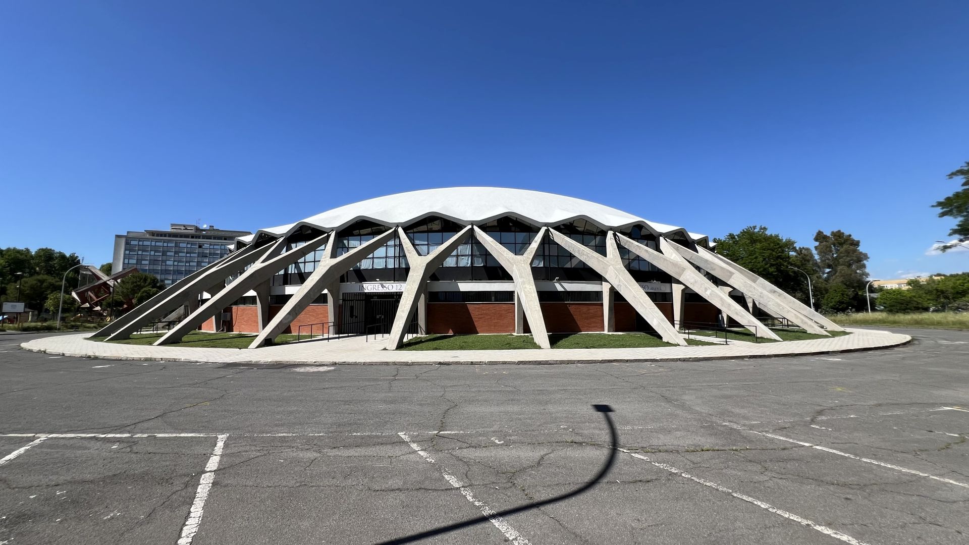 Športová hala Palazetto dello sport, P. L. Nervi, 1957