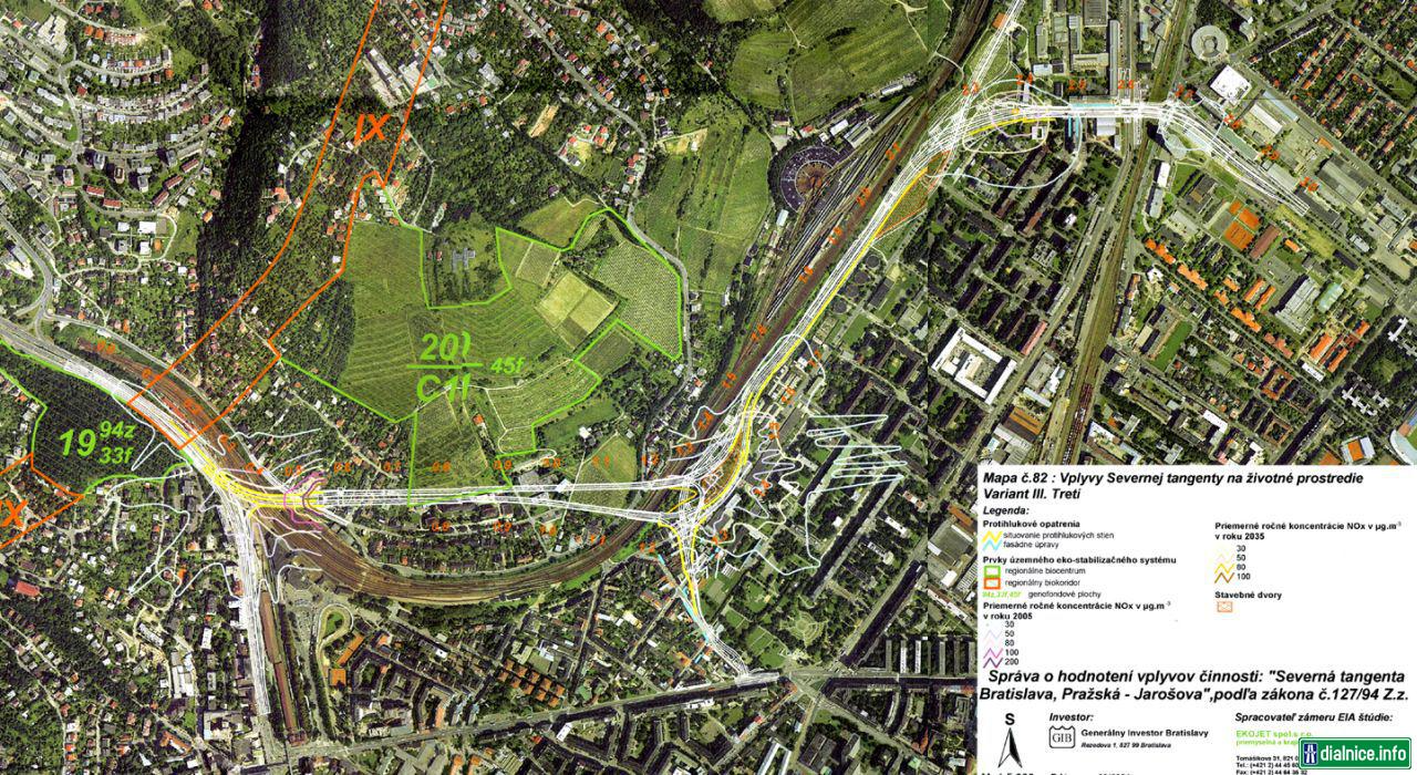 Projekt Severnej tangenty, ktorá má odľahčiť dopravu v Bratislave, vrátane rušnej Šancovej ulice