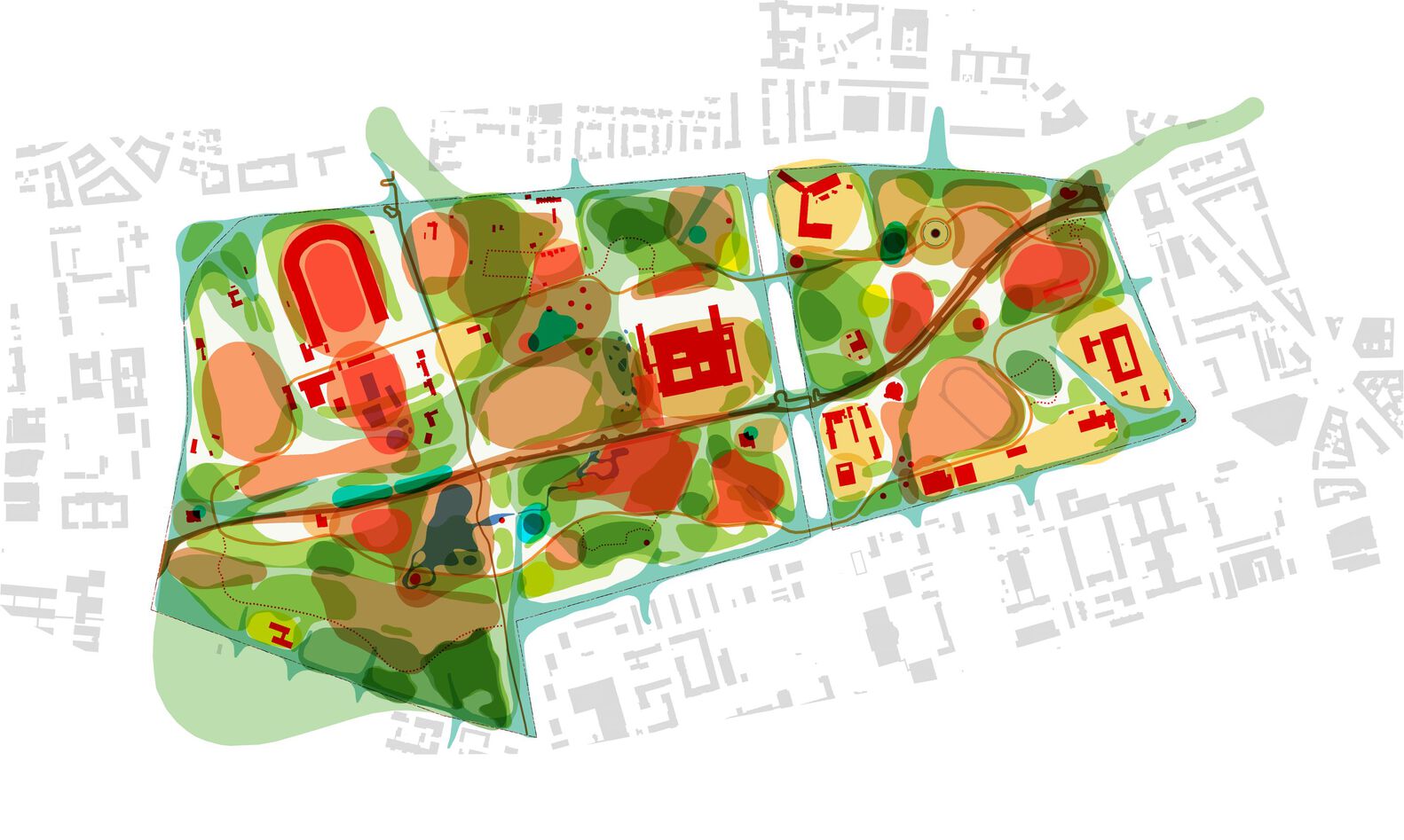 Parku často hovoria „Central park Varšavy“, a to hlavne vďaka spleti vyšliapaných ciest a polohe v centre mesta.