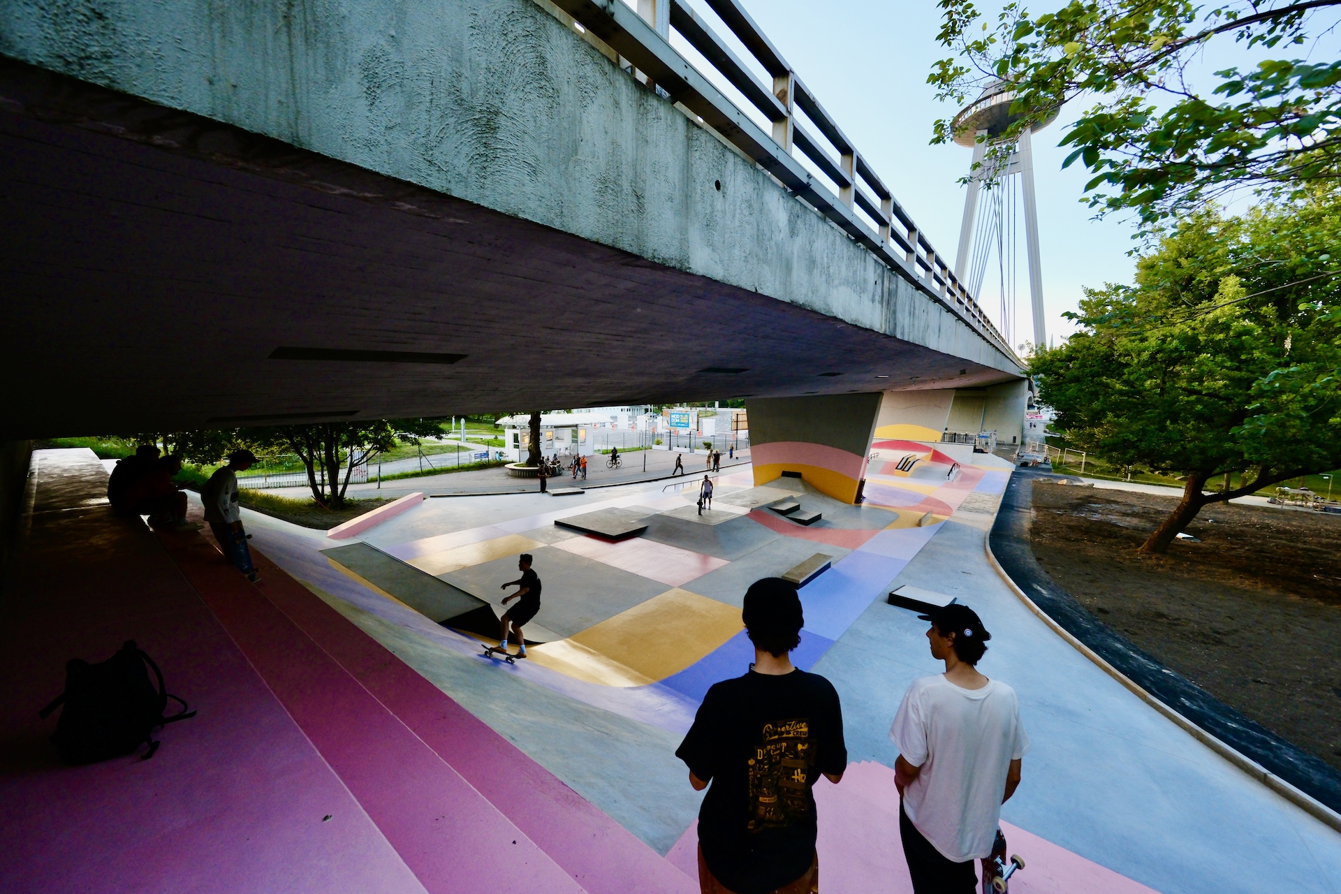 Nový skatepark pod Mostom SNP v Bratislave