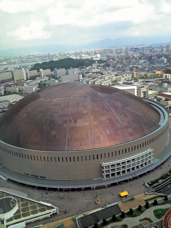 strecha,Fukuoa Dome,oceľ