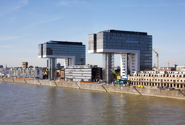 Reurbanizácia štvrte Rheinauhafen s ocenenými vežami